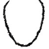 Zenergy Gems CHARGED 36" Black Tourmaline Crystal Chip Necklace Tumble