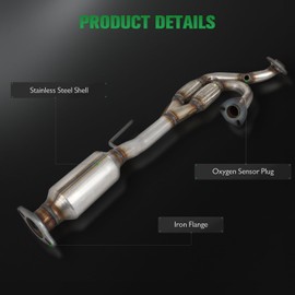 SCITOO 642244 Rear Catalytic Converter Fit For Nissan For Altima 2005-2006,For Nissan For Maxima 2004-2006,For Nissan For Quest 2004-2009,3.5L,EPA Compliant