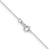Sonia Jewels 10k White Gold .5mm Solid Diamond-Cut Cable Chain