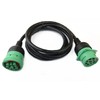 Cable alargador tipo 2 J1939 macho a hembra de 9