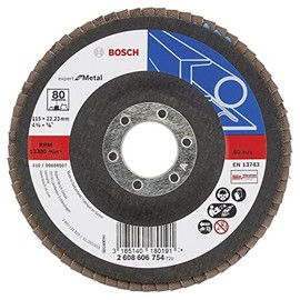 Bosch 2608606754 115 x 22 mm 80 Grit Flap Discs