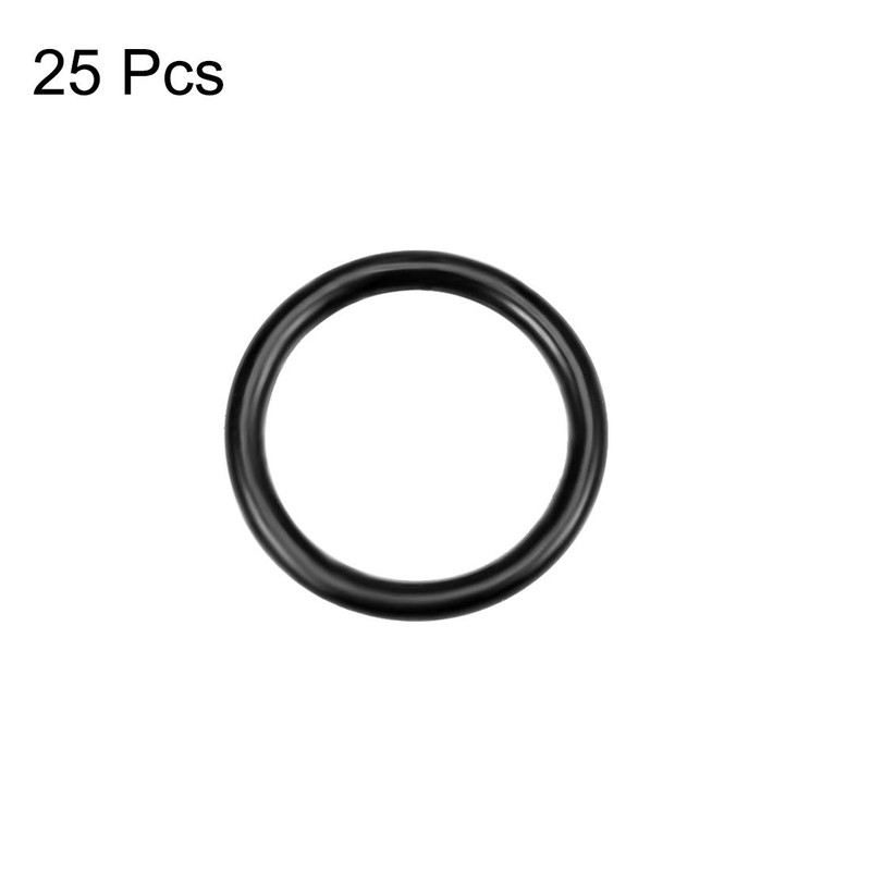 sourcing map Metric Nitrile Rubber O-Rings Seal 14 mm AD