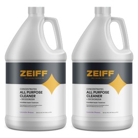 Zeiff Pro-Grade All-Purpose Cleaner & Deodorizer - Deep Cleaning & Odor Eliminating Formula For Professional & Home Surfaces - 1 Gallon Concentrate - Lavender Breeze, 2 Pack