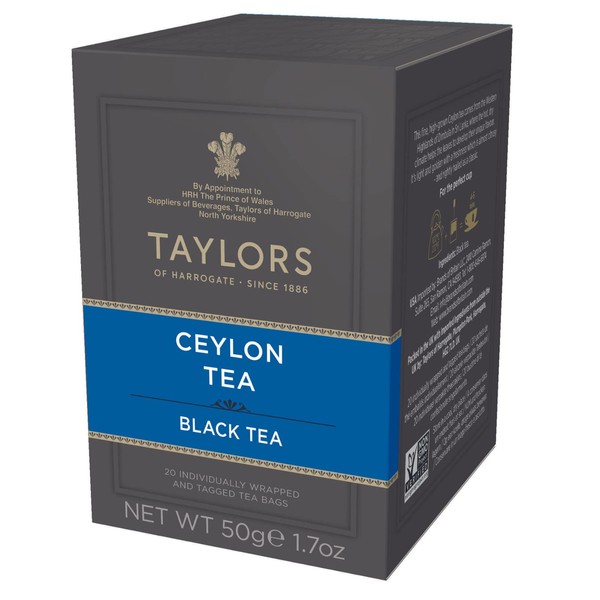 Taylors of Harrogate Ceylon Tea, 20 Count (Pack of 1)