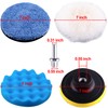SIQUK 16 Pieces Buffing Pads 7 Inch Car Polishing Pad