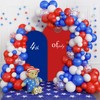 AIBIIN Royal Blue Arch Backdrop - 2.6x6ft, 2-Sided, Fit for