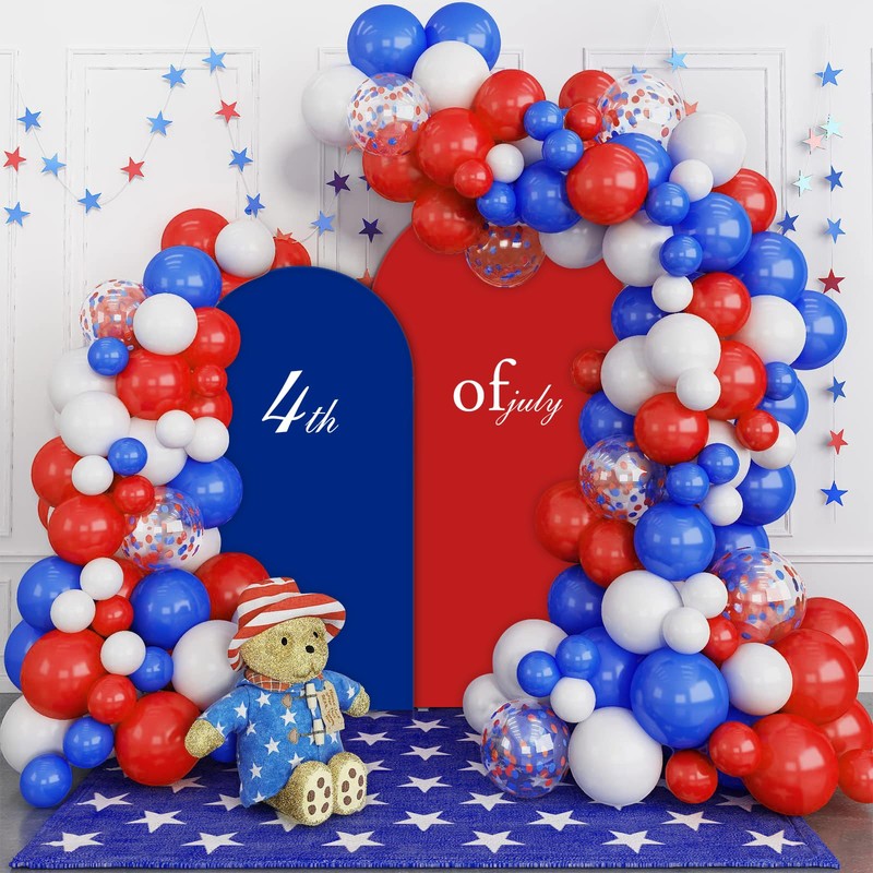AIBIIN Royal Blue Arch Backdrop - 2.6x6ft, 2-Sided, Fit for