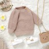 LAWKUL Baby Pullover Sweater Ultra-Soft Stretchy Long Sleeve Knit Clothes