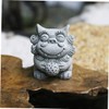 KONTONTY 2pcs Mini Lion Sculpture Lions Mane Adornment Statue Decor