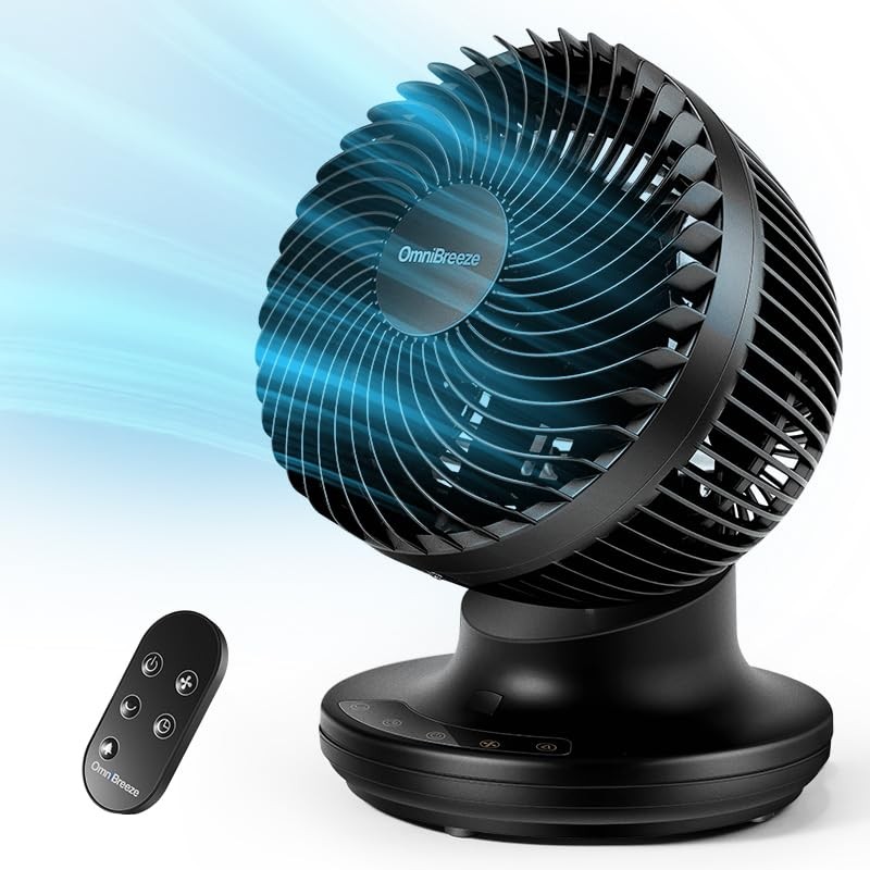 Generic Omnibreeze 6 inch Air Circulator Fan, Black, FC15-23TR