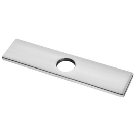 Kitchen Sink Hole Cover, Plate Faucet Escutcheon Stainless Steel Faucet Deck Plate Long Rectangle Cover Plates 10" Faucets Escutcheons for Bathroom or Kitchen Vanity Sink Faucets