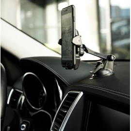 Jeremywell Universal 360 Degree Car Windshield Dashboard Suction Cup Mount for Cell Phone Black