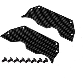 XTPTFABS 2PCS Car-Bon Fiber Air Dam Diffuser/Wheel Covers Ti2154218 Compatible with Arrma Limitless/Infraction 6s BLX