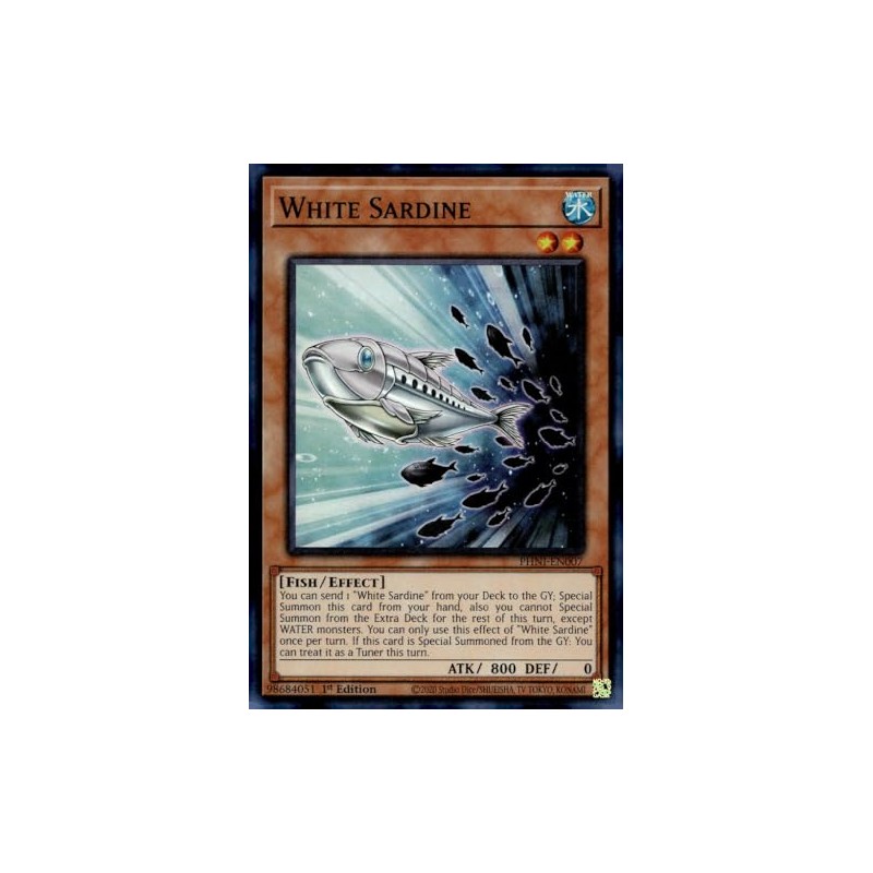 YU-GI-OH! White Sardine - PHNI-EN007 - Super Rare - 1st