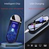 NINSI Spinning Arc Lighter, Windproof Flameless Electric Lighter, Touch Sensor
