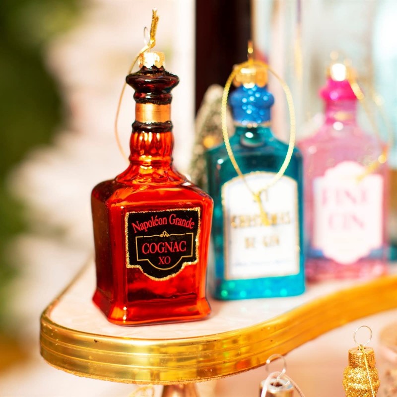 Sass & Belle Cognac Bottle Shaped Bauble