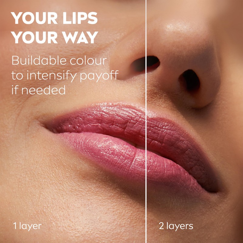 NIVEA Caring Beauty Rose Nude Lip Balm SPF30 (4.8g), 3-in-1