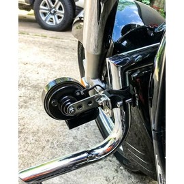 2Pcs Universal Motorcycle Tube Bracket: Adjustable Round Tube Clamp Bracket 22-32mm Aluminum Mounting Bracket for Motorcycle, ATV, SUV and Truck