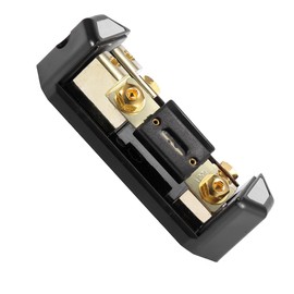 Car Stereo Audio Inline ANL Automotive Fuse Holder 2 Way with Fuse 1 x 0GA 2 x 4GA Distribution Block