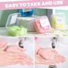 JEYORZY 4 boxes of soap tablets, soap sheets, portable mini
