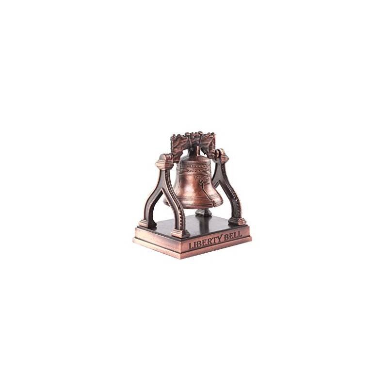Generic Liberty Bell with Metal Stand, Copper, Classic, Decorative Figurine