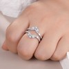 Newshe Jewellery 5A Cz Wedding Ring Enhancer for Engagement Rings