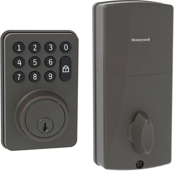 Honeywell Digital Deadbolt with Electronic Keypad 8714509, Oil Rubbed Bronze