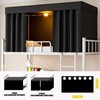 ziyue 2 Pcs Blackout Bunk Bed Curtains 78.7 * 59"