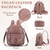 Small Backpack Purse for Women,VASCHY Cute Vegen Leather Mini Backpack