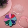 Atyhao Ink Pad, 8 Colors Petal Shape Stamps Ink Pad