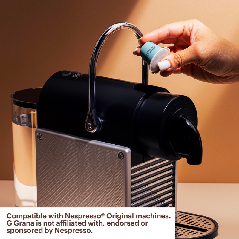 G GRANA Decaf Coffee Pods, Compatible with Nespresso OriginalLine, 40