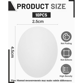 JUKOTA Pack of 10 fake pigeon eggs, pigeon eggs, simulation of solid plastic eggs for hatching pigeons, pigeon accessories, aid for pigeons, agricultural tool for poultry