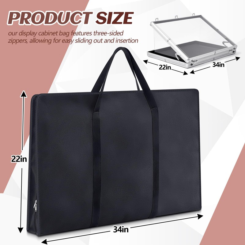 Abbylike 34 x 22 Inch Trade Show Display Case Carry