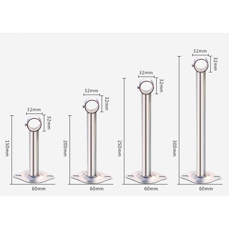 OUNONA Clothes Dryer, Indoor Rod Holder, Ceiling Hanging Clothesline, Stainless