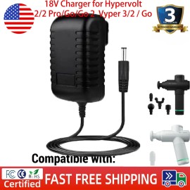 Hypervolt 18V Charger for Hypervolt 2/2 Pro/Go/Go 2 Vyper 3/2 / Go UL Listed