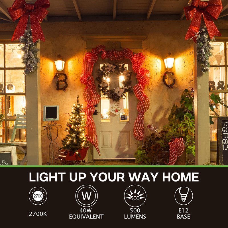 Eastiya Dusk to Dawn Outdoor LED Light Bulb, 5W Equivalent