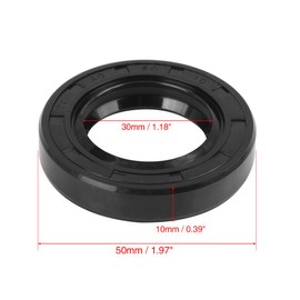 X AUTOHAUX TC Shaft Seal Ring Rubber Double Lip 30 mm x 50 mm x 10 mm for Motorcycle Crankshafts and Hydraulic Pumps