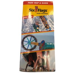 Six Flags Magic Mountain Map & Guide 2019 NOT INCLUDING WEST COAST RACERS