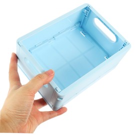 CHILDWEET 4pcs Folding Storage Baskets Compact Decorative Crates for Organizing Sundries Lightweight Containers for Home Kitchen Bathroom and Office Use