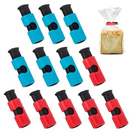 AWAVM Pack of 12 Kitchen Storage Bag Bread Bag Clips Seal Bag Food Bag Snack Bag