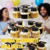 Beayungry 20pz Mini Birrete Sombrero Graduación Con Borla Recuerdos Amarilla