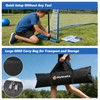 12x6 FT Soccer Goal for Backyard with Stable Outward Angled