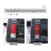 Ynei 2x ABS Glossy Black Tail Light Trim Frame Fit