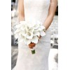 Letjolt White Calla Lily 12Pcs Artificial Flowers Bouquet for Wedding