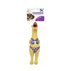 Charming Pet Squawkers Henrietta Latex Rubber Chicken Interactive Dog Toy,
