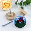 JamJam 8 Pack 1.8" Wooden Flower Animals Car Theme Kids