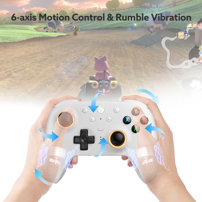 8Bitdo Ultimate 2 Wireless 2.4G Controller (TMR Joystick Update), Star-Ring