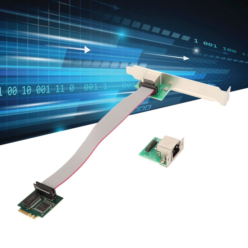 Annadue Gigabit Ethernet Server Network Adapter, M.2 A+E I210AT Gigabit
