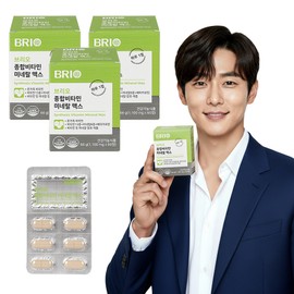Brio Multivitamin Mineral Max Multivitamin Mineral Comprehensive Nutrient for the Whole Family 60 Tablets, 3 Pieces / 브리오 종합비타민 미네랄 맥스  온가족 멀티비타민 무기질 종합 영양제 60정, 3개