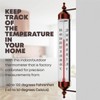 Steel Thermometer Indoor/Outdoor Waterproof Decorative (Adjustable Angle)